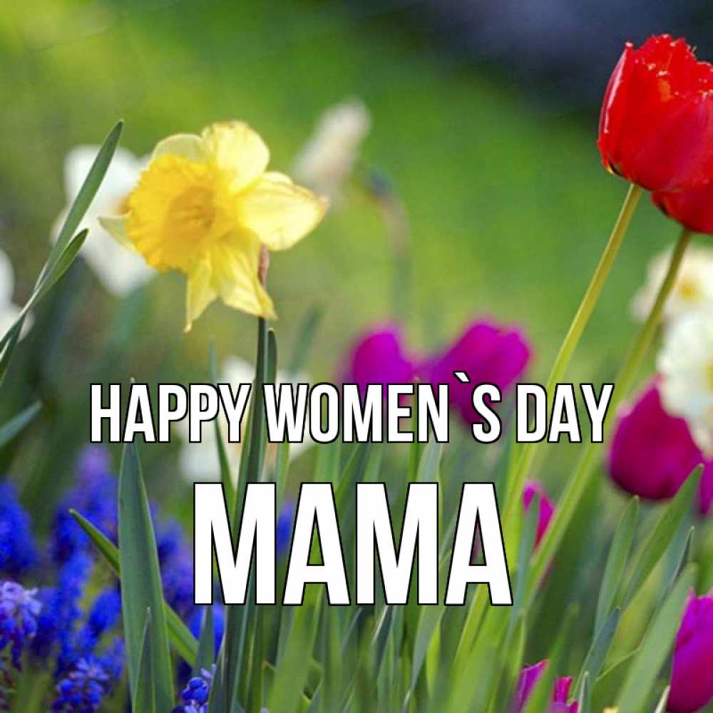 Greetings card с именем, Мама happy women`s day международный женский день 3 Greetings with text for free download 